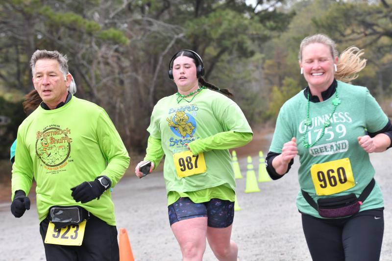 Patrick Green, Rylei Wenn and Cathy Ramsey register times of 37:45.