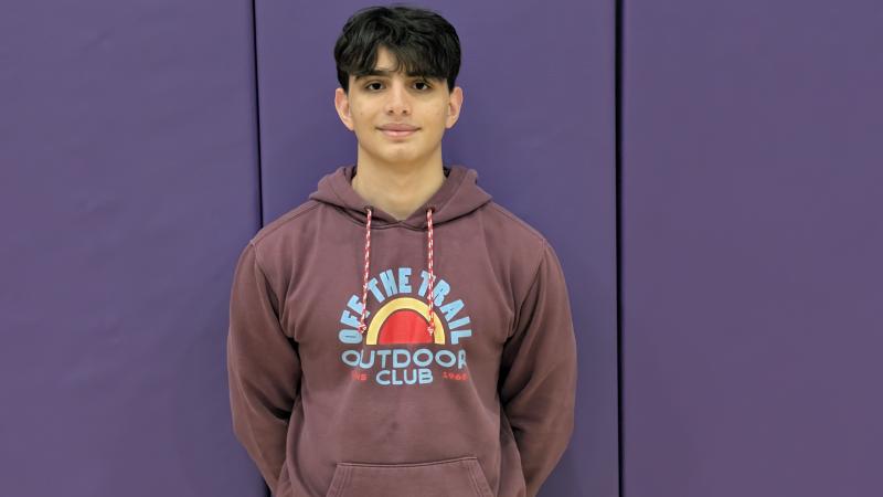 Daniel Keshishyan is the lone senior on the Sussex Academy boys’ volleyball team. He is excited for new coach Dreonna Phillips and to help lead the young team in 2025. AARON R. MUSHRUSH PHOTOS