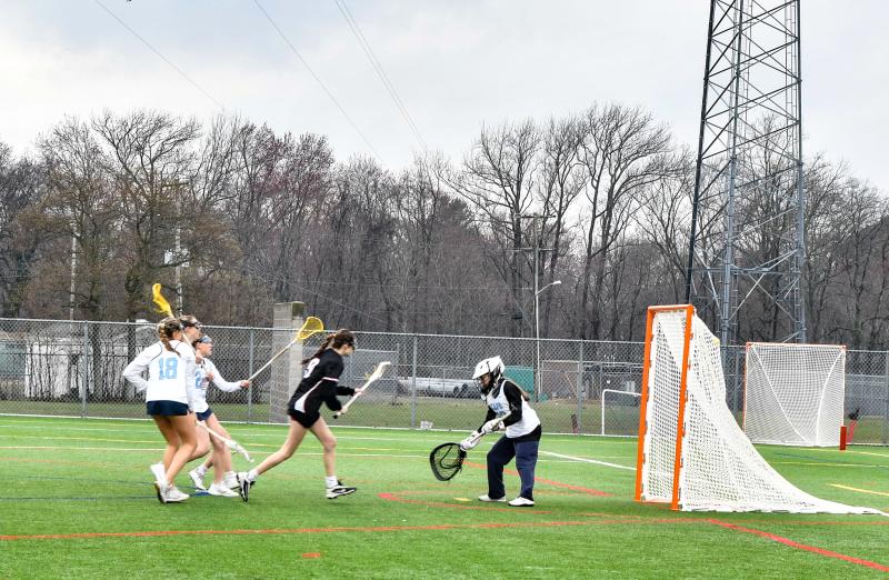 Cailey Carter scores for Polytech.