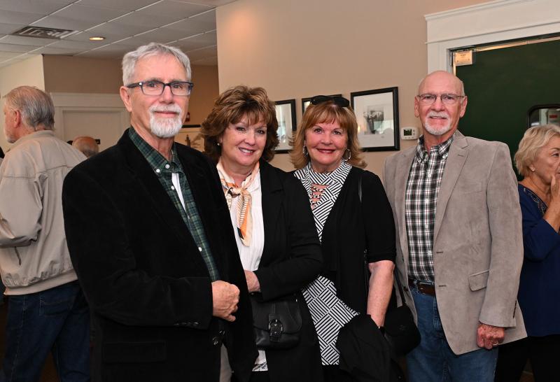 Locals Mike and Ann Hurley, left, and Virginia and Mike Griffith enjoy the event.