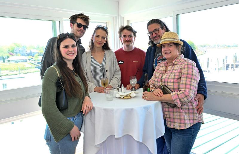 Having a great time at the event are (l-r) Darragh Jeker, Travis and Hallie Danko, and Josh, Chris and Kim Burkhard.