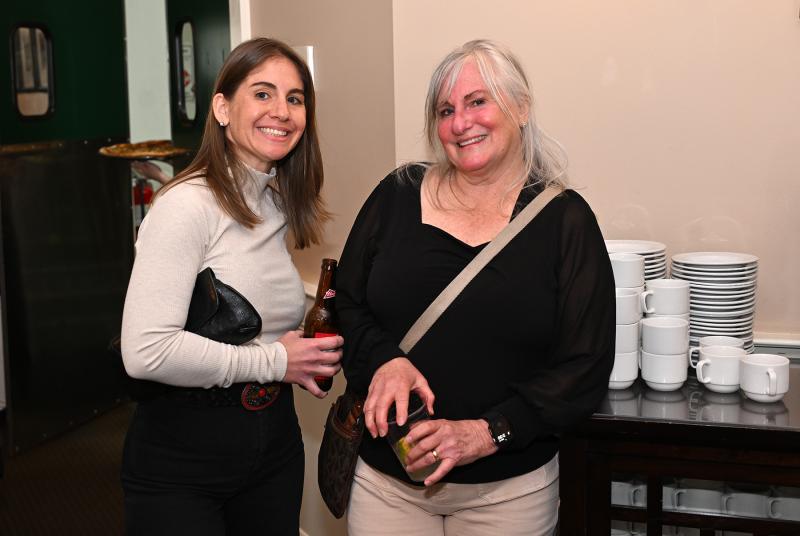Brittany, left, and Marie Mazzetti pose for a mother-and-daughter picture.