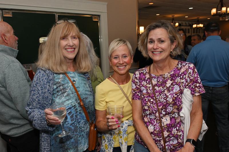 Having a great time are (l-r) Barbara Coburn, Josie Hunsberger and Stephanie Perciful.