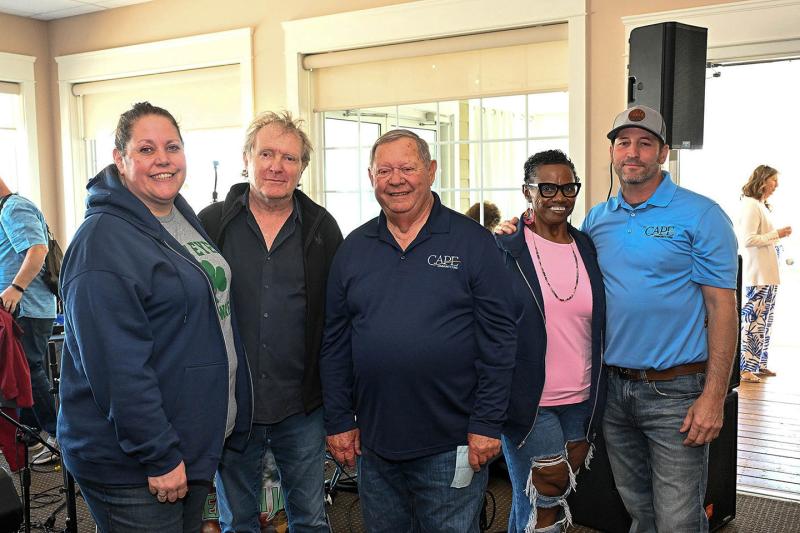 Cape Community Fund board members are (l-r) Maryellen Kiernan, Eddie Shockley, Butch Archer, Threasa Brittingham and Tommy Engel. Missing from the picture is Sanford Hazzard.