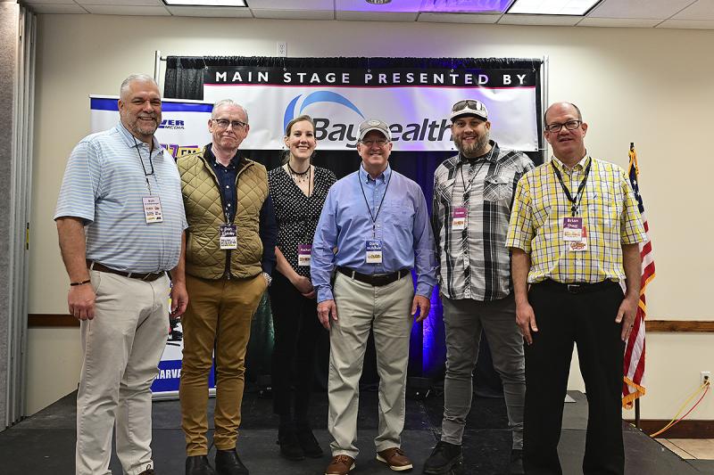 Representing Forever Media are (l-r) Mark Schollenberger, Dan Gaffney, Rachel Grant, Dana McDonald, Karsten Lunde and Brian Chase.