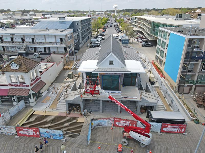 The countdown to finish the Rehoboth Beach Patrol building is on, and inspections are set to begin soon. NICK ROTH PHOTO