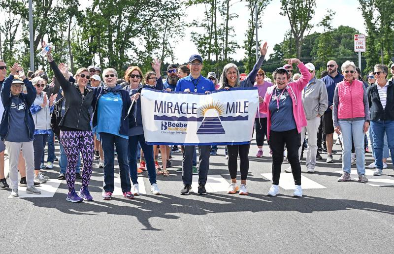Beebe Healthcare Miracle Mile 2023 participants prepare to step off from the Specialty Surgical Hospital on Healthy Way. DAN COOK PHOTO