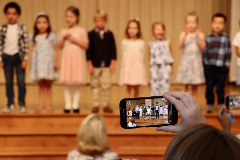 Relatives had their phones out to get video of the preschooler’s spring performances.