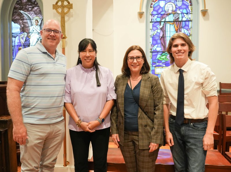 Several elected officials join Cape community members at SOAH’s launch. Shown are (l-r) Sen. Russ Huxtable, D-Lewes; Gloria Ho, a clinical social worker at Milton Elementary; Rep. Claire Snyder-Hall, D-Rehoboth Beach; and rising Cape High senior Emerson Sheldon.