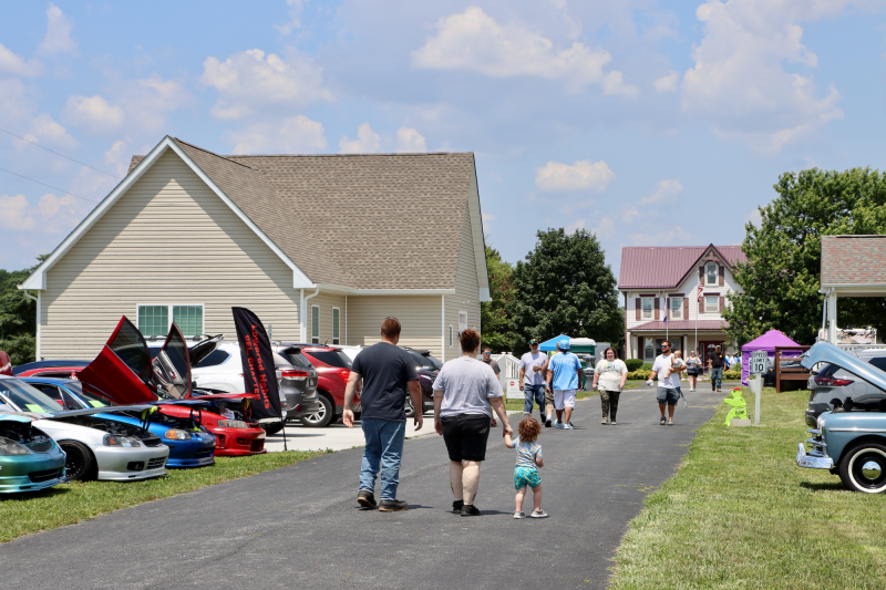 Home of the Brave held a community open house at its campus on Sharps Road near Milford June 21. Visitors toured the facilities for homeless men and women veterans. Lowered Habits Car Club provided the vehicles for the car show. BILL SHULL PHOTOS