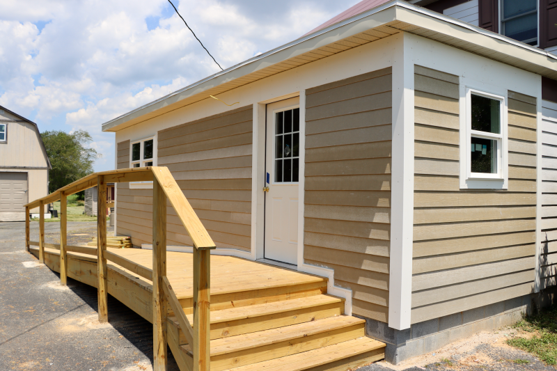 An addition is being built for the men’s shelter. It will house a new kitchen and dining area. The construction was made possible by a federal grant.