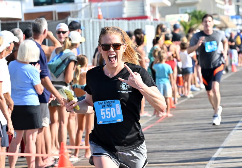 Elle Keck from Palmyra, Pa., takes second with a time of 35.37.2