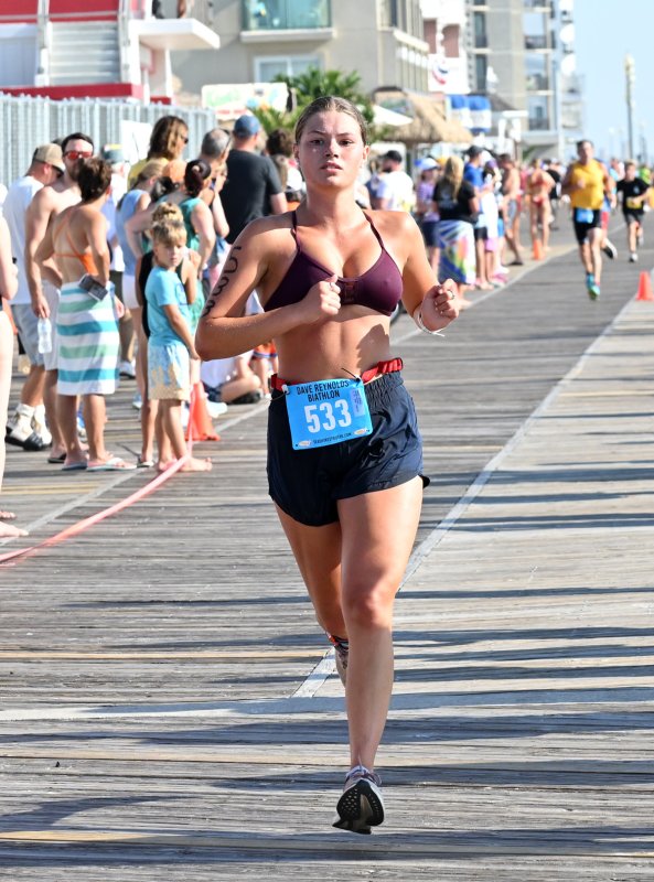 Amanda Ballard of Middletown finishes fifth with a time of 36.34.5.