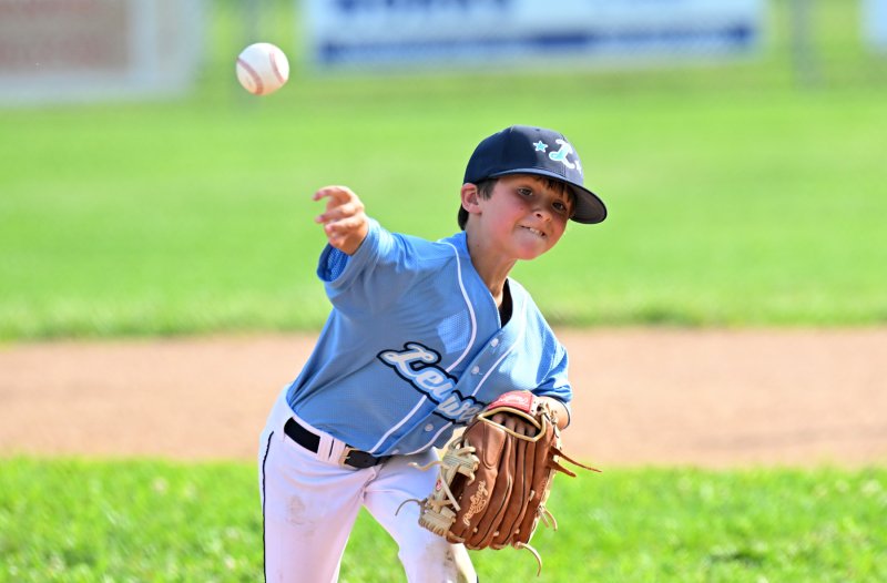 Conor Cleary delivers to the plate in the Lewes 10-6 win over Georgetown. DAN COOK PHOTOS