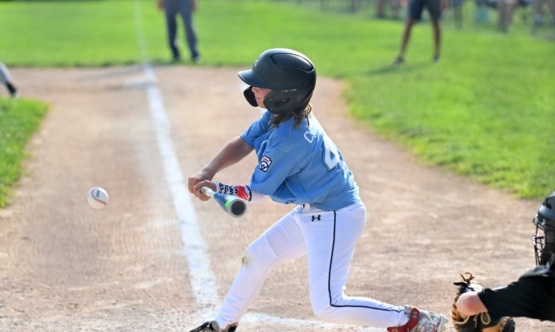 Austin Coulter delivers a hit for Lewes.