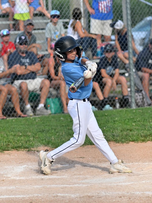 Deacon Jones slams a hit for Lewes.