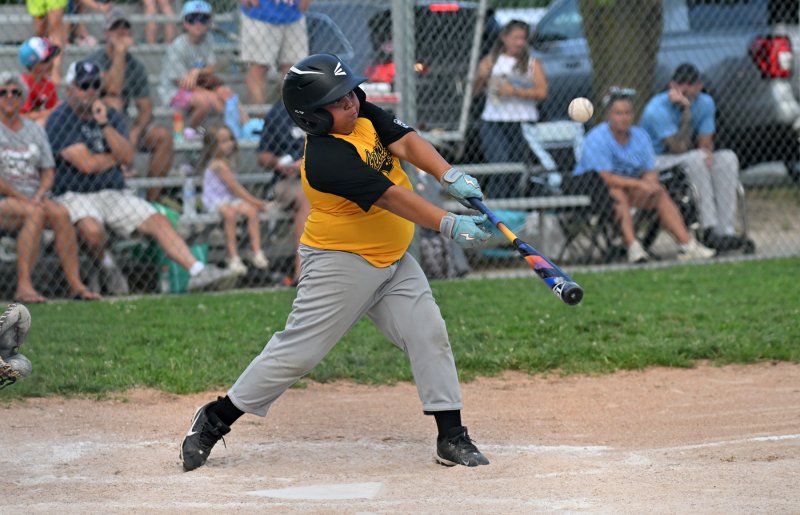 Kyrie Marshall connects for a Georgetown hit.