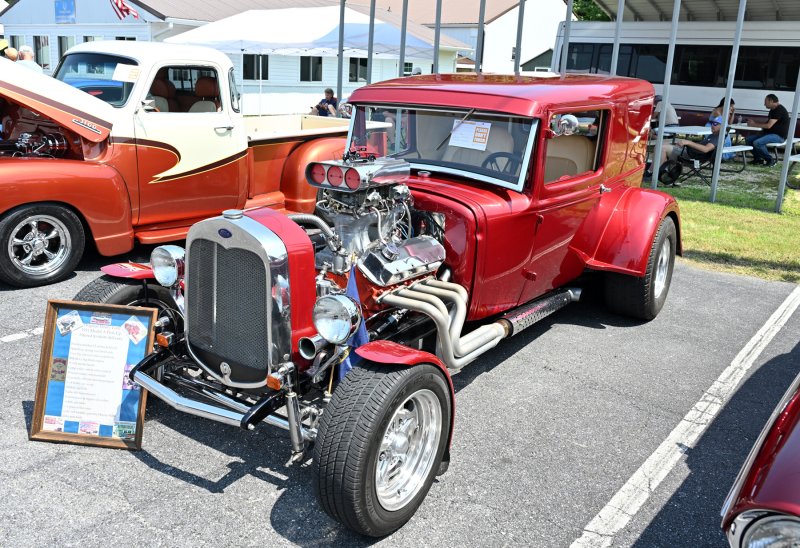 This 1931 Ford owned by John and Rita Gilinger was originally a pickup.