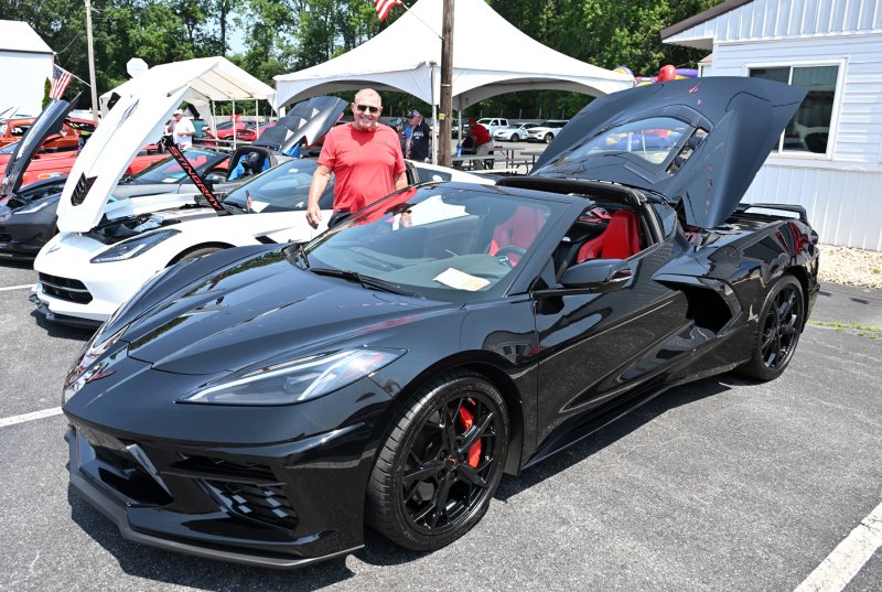 Dave Kergaard stands with his 2022 Corvette.