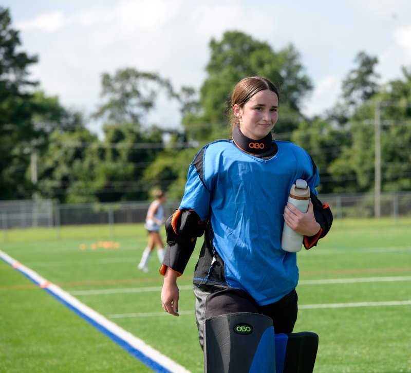 Goalie Izzy Mekulski prepares for her senior season at Cape. DAVE FREDERICK PHOTOS