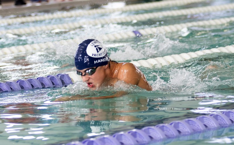 LYC’s Braxton Handley is the overall winner of the 11-12 50 breast.
