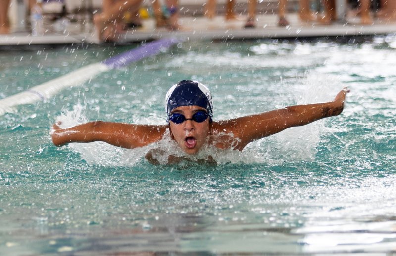 LYC’s Lincoln Fyock swims the butterfly.