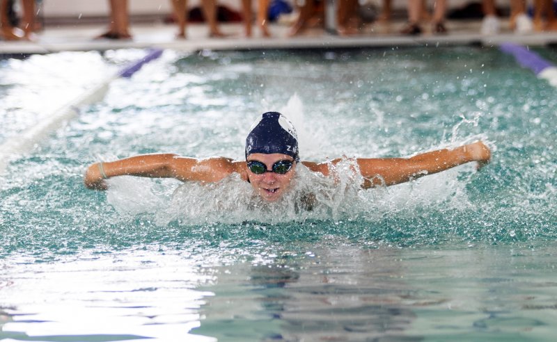 LYC’s Zoey Neufeld swims the 100 Individual medley.