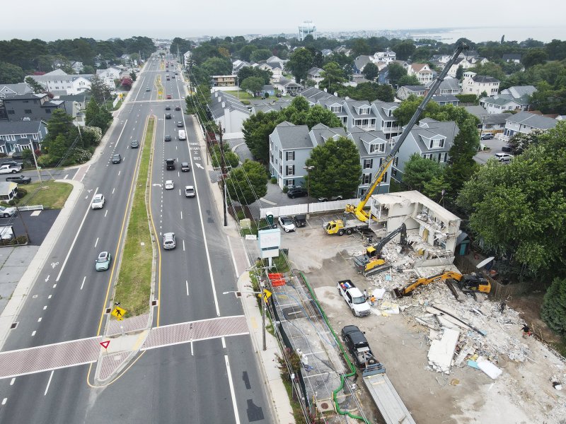 The former hotel property will soon blend in with the other residential units in the area.