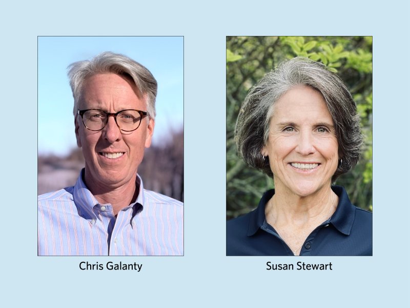 Winners of Rehoboth Beach’s 2025 municipal election were Chris Galanty and Susan Stewart. Jeffrey Goode finished in third place. SUBMITTED PHOTOS
