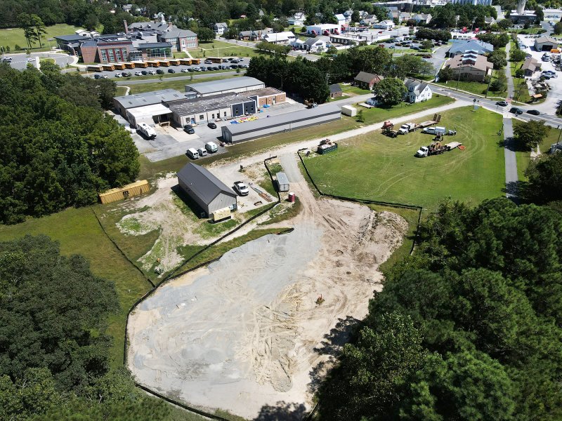 The new water tower will be built just off Federal Street near Milton Elementary School. NICK ROTH PHOTO