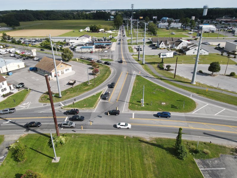 When complete, Old Orchard Road will connect with Wescoats Road and Savannah Road at this intersection next to the Dollar General. NICK ROTH PHOTOS