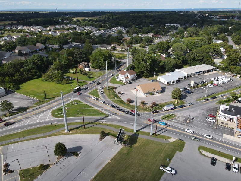 Wescoats Corner is a bit of a mess right now with several roads converging in small space.