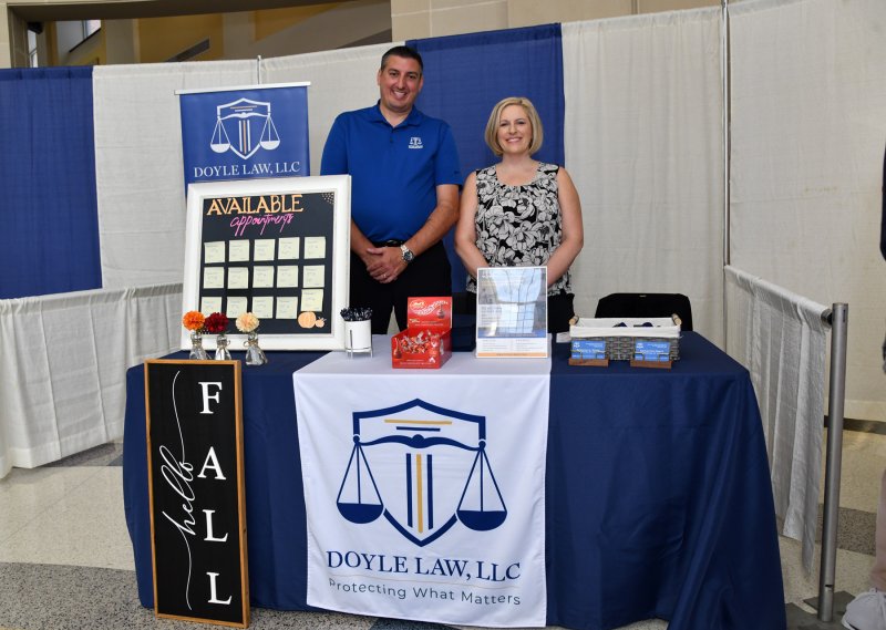 Representing Doyle Law are Justin, left, and founder Rebecca Doyle.