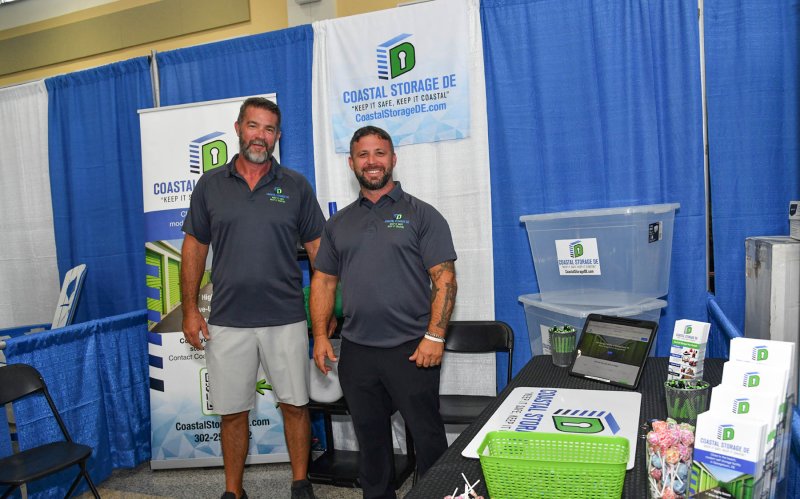 Jerry Dougherty, left, and Dom Drummond represent a new business, Coastal Storage.