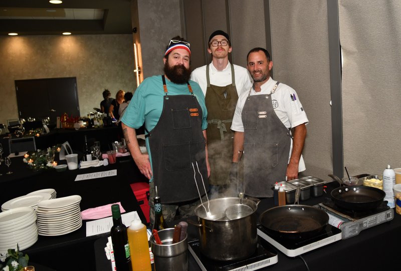 Representing the Lewes Oyster House are (l-r) Craig Clifton, Jake Safarik and Sean Corea.