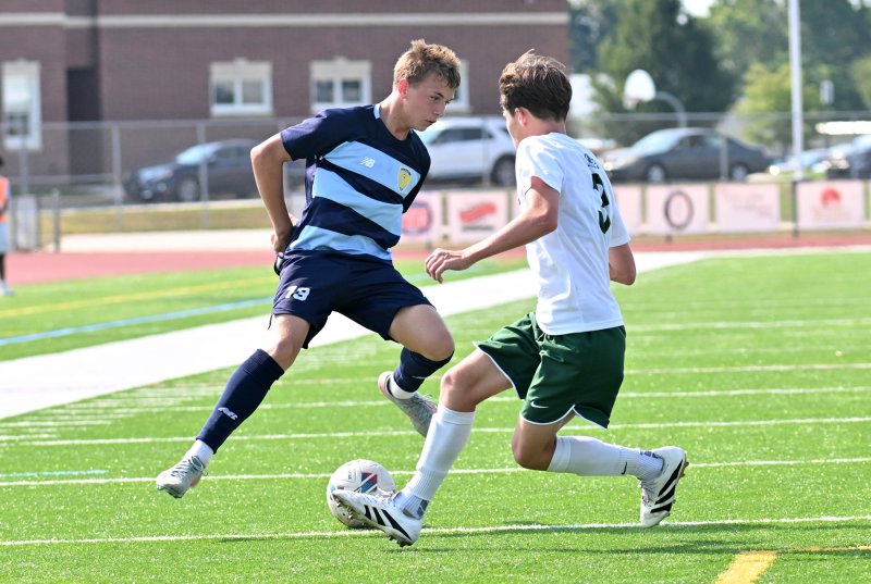 Cape freshman Logan Cortijo controls play in the midfield.