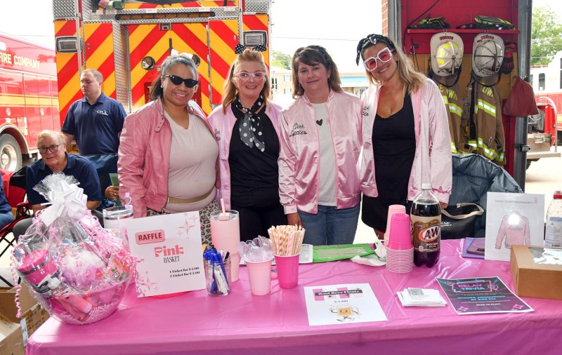 The Pink Ladies team comprises (l-r) Nicole Stanley, Alison Emerson, Kim Bennett and Lindsey Gordy. The Pink Ladies are employees of the Sussex County government.