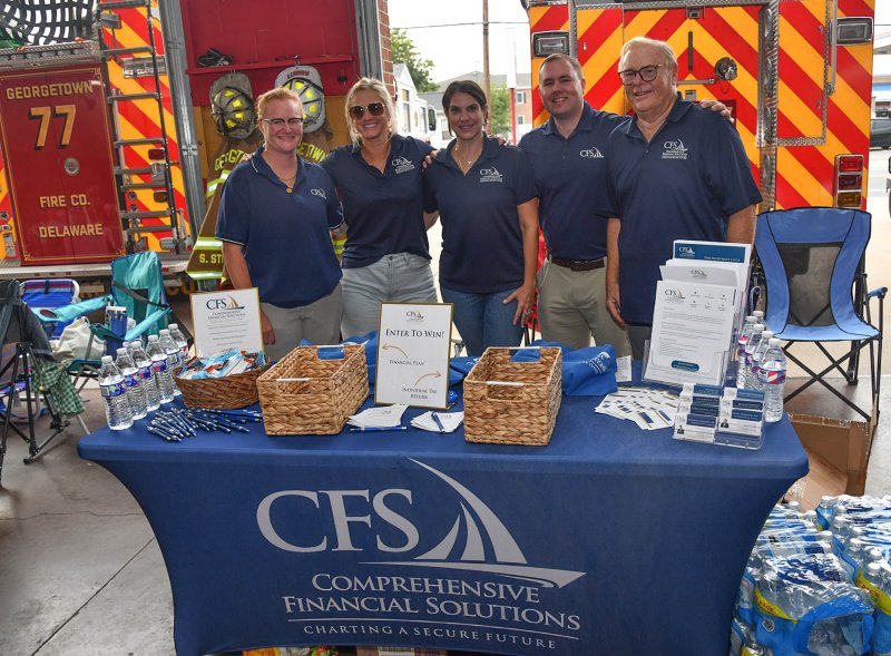 The Comprehensive Financial Solutions team comprises (l-r) Liz Brittingham, Katie Brittingham, Regina Esposito, Bryant Zimmerman and Frank Brittingham.