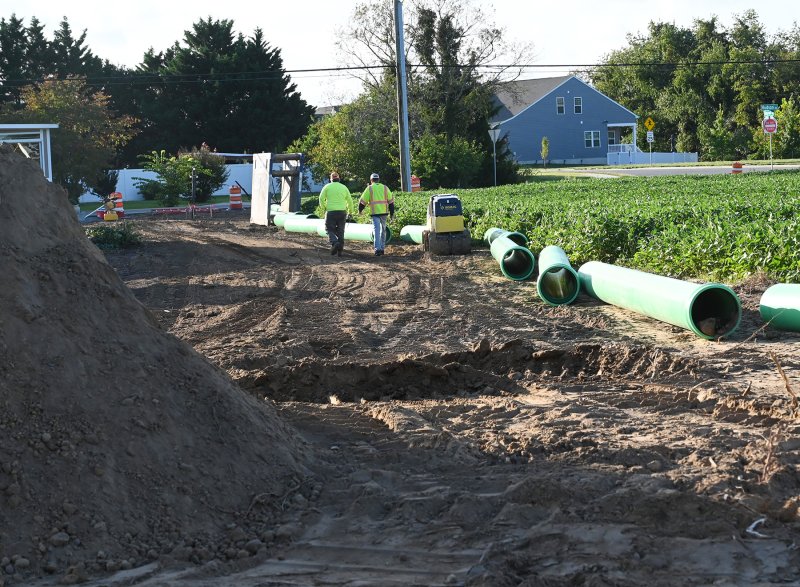The Artesian Water project adds a new water main near Milton.