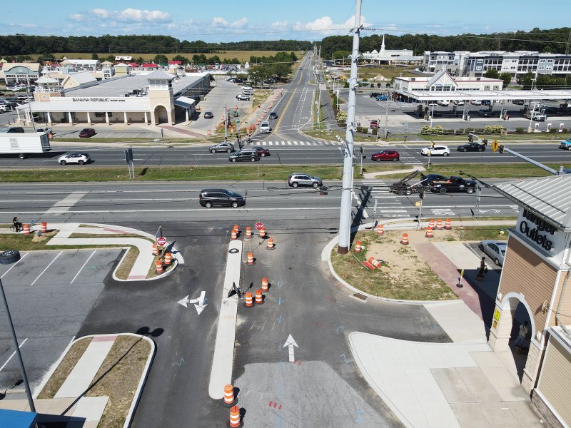 Some work on the traffic signal project has already occurred in the area of IHOP.