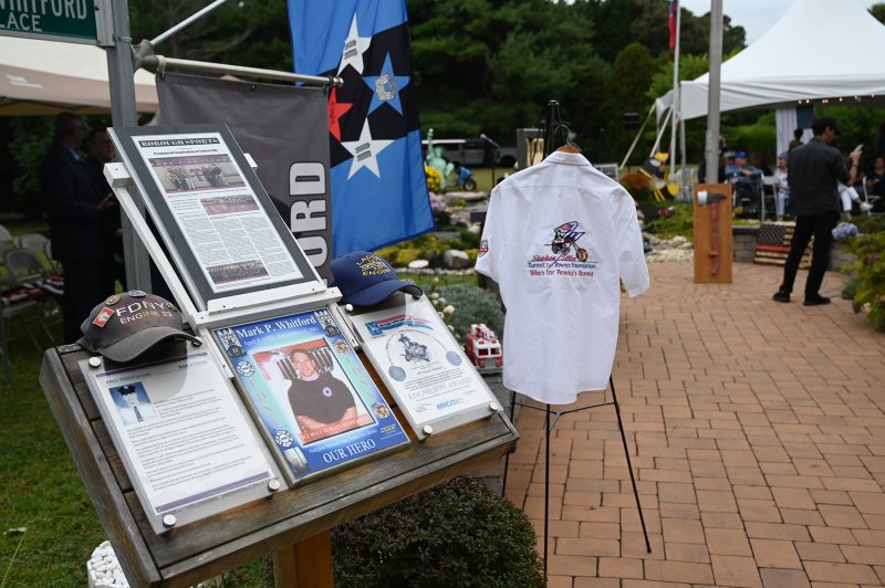 The Whitford family created a memorial for their son in the front yard of their Minos Conaway Road home. The memorial is open to the public every day of the year.