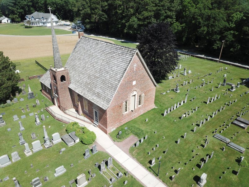 The historic St. George’s Chapel near Harbeson, constructed in 1794, has added a second Sunday morning service to accommodate growth in the parish. NICK ROTH PHOTO