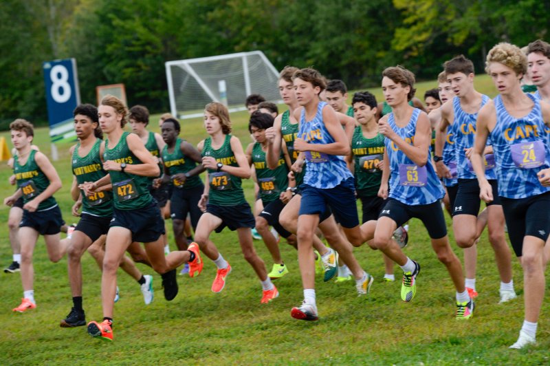 The start of the boys’ race featuring Cape, Sussex Tech and Saint Mark’s. DAVE FREDERICK PHOTOS
