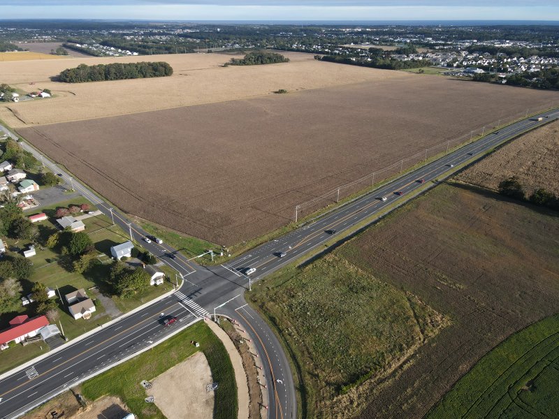 This 73.5-acre field is the site of the proposed Atlantic Fields commercial project. NICK ROTH PHOTO