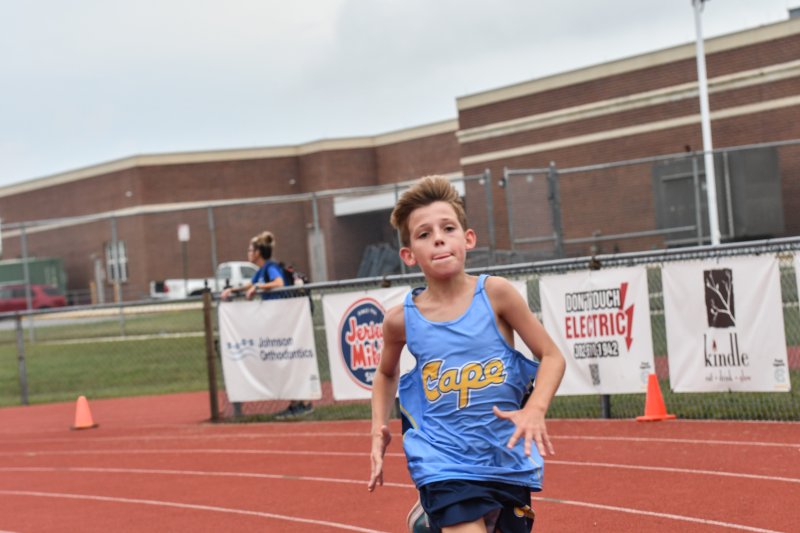Jackson Hilton of Beacon scampers to the finish.