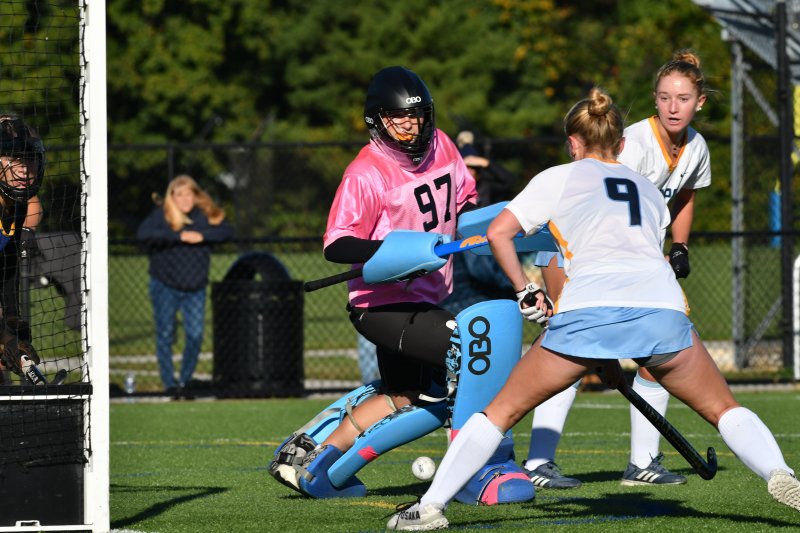 Grace Heers converts a rebounded shot.