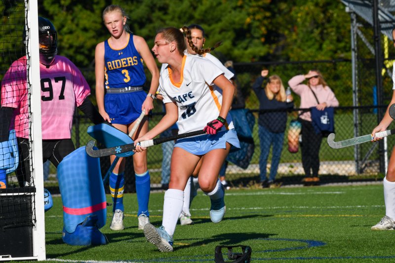 Makenzie Todd scores on a quick-stick goal.