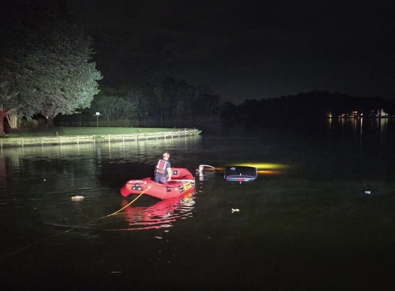 A Lewes woman, 56, faces a driving under the influence charge Oct. 2 after police say she drove her vehicle into Red Mill Pond. SOURCE: LEWES FIRE DEPARTMENT