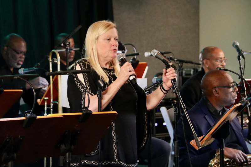 Peggy Raley, True Blue Jazz Festival organizer, talks about the organization’s mission to educate young musicians and to keep American jazz alive.