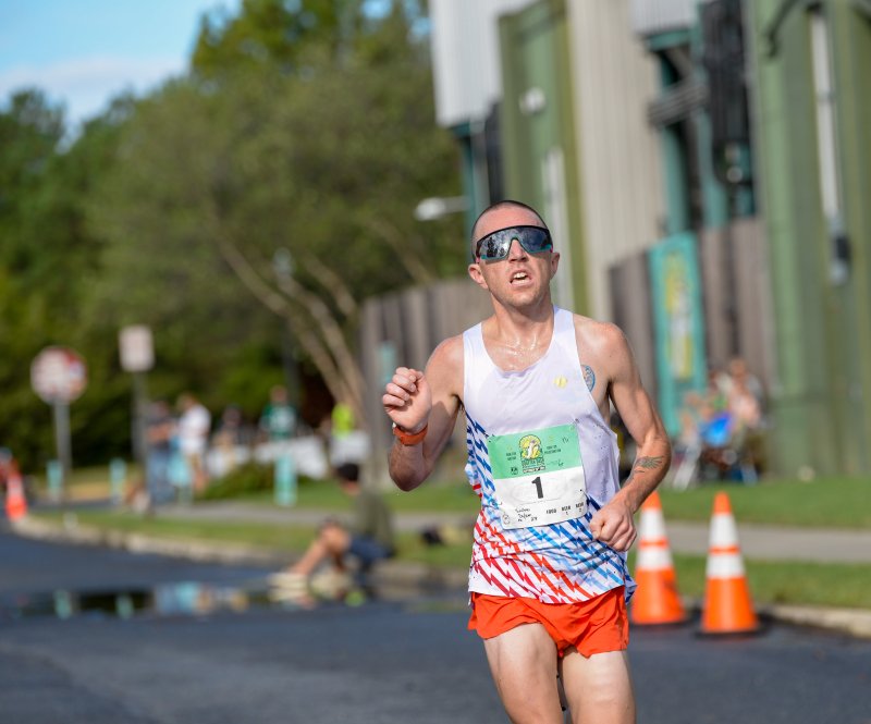 Dylan Smiley wins the race in 19:06.